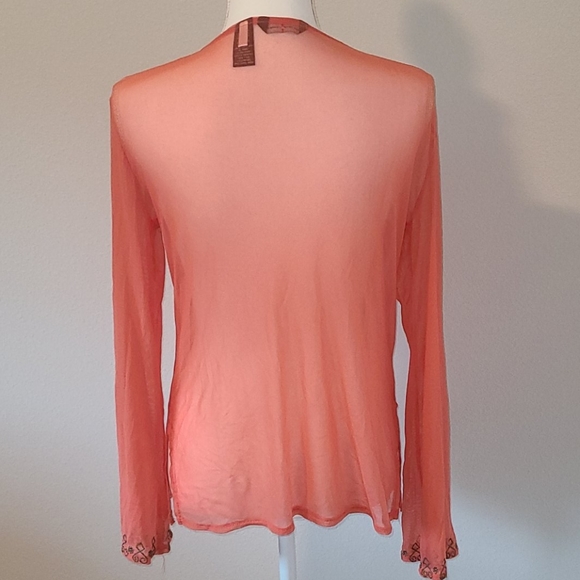 NY&Co Beautiful Beaded Sheer Tunic - Small - Picture 3 of 11